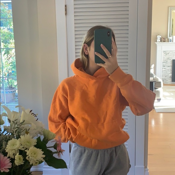 TNA orange hoodie